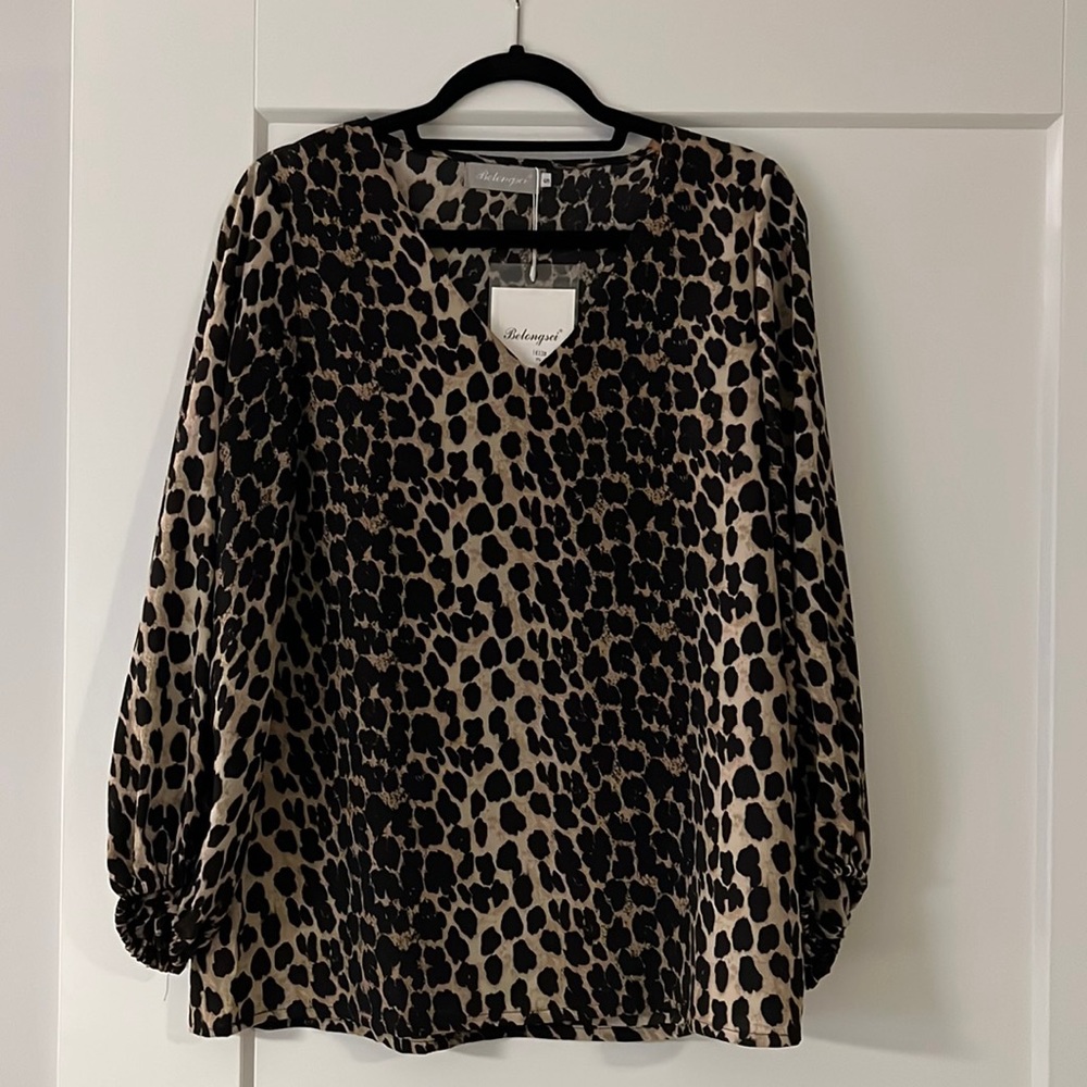 Cheetah Print Blouse